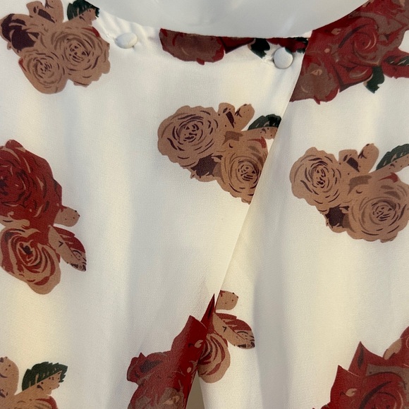 Anthropologie Pins and Needles Floral Print Pleated Dress - Picture 9 of 10